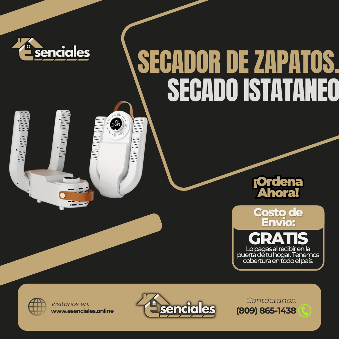 Secador de zapatos eléctrico plegable